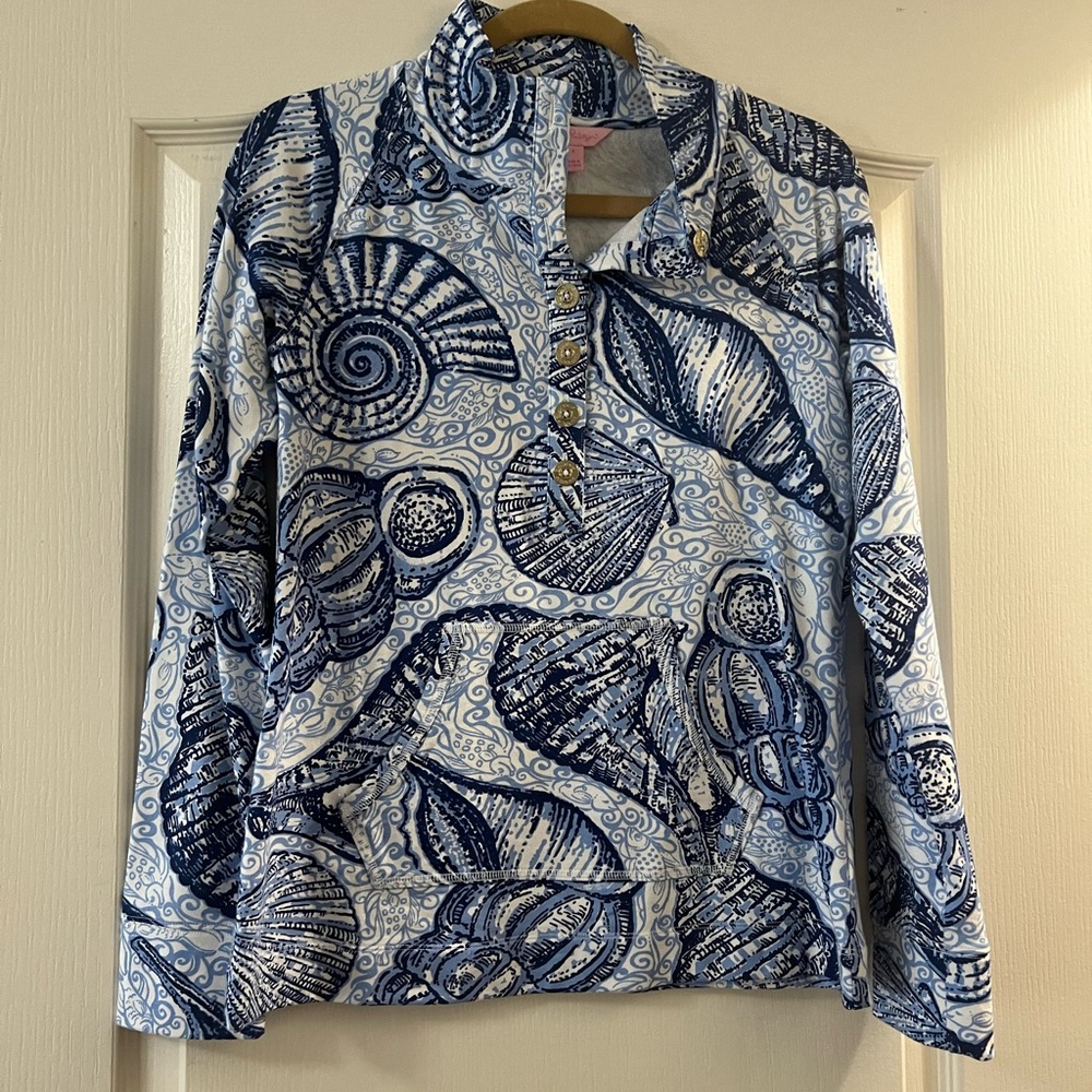 Lilly Pulitzer Seashell print popover
